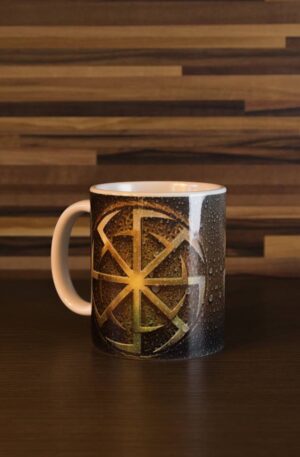 Puodelis - saulės ugnies ženklas (300 ml)