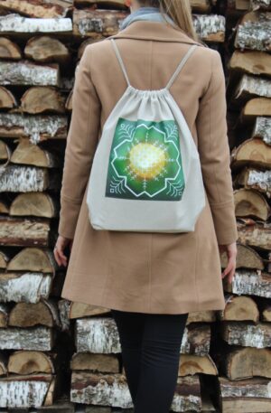 Lininė kuprinė - Gyvybės žiedas